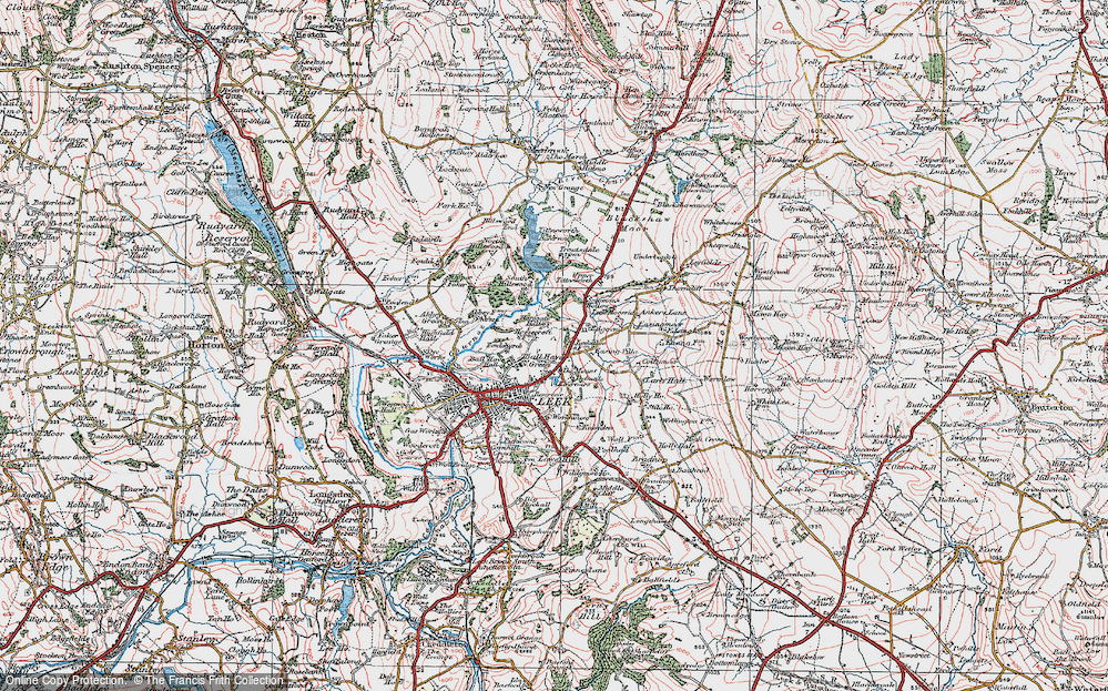 Old Map of Haregate, 1923 in 1923