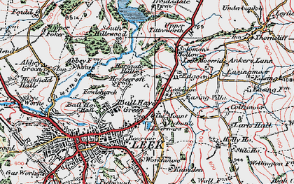 Old map of Haregate in 1923
