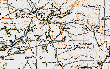 Old map of Haresceugh in 1925