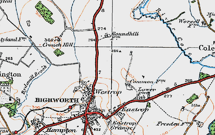 Old map of Haresfield in 1919