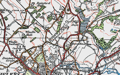 Old map of Haresfinch in 1924