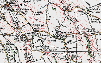 Old map of Hargatewall in 1923