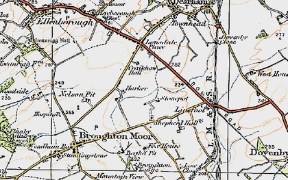 Old map of Harker Marsh in 1925