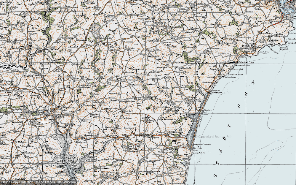 Old Map of Harleston, 1919 in 1919