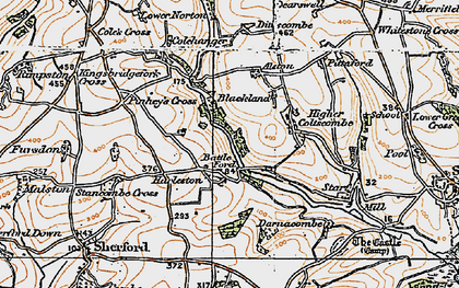 Old map of Harleston in 1919