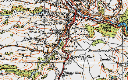 Old map of Harleywood in 1919
