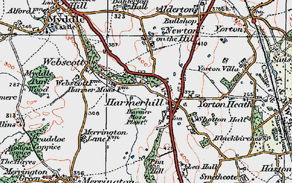 Old map of Lea Hall in 1921