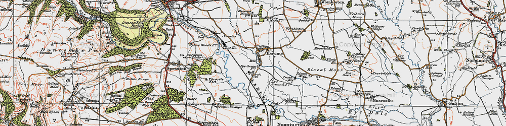 Old map of West Newton Grange in 1925