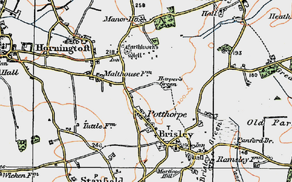 Old map of Harper's Green in 1921