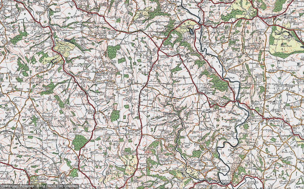 Old Map of Harpley, 1920 in 1920