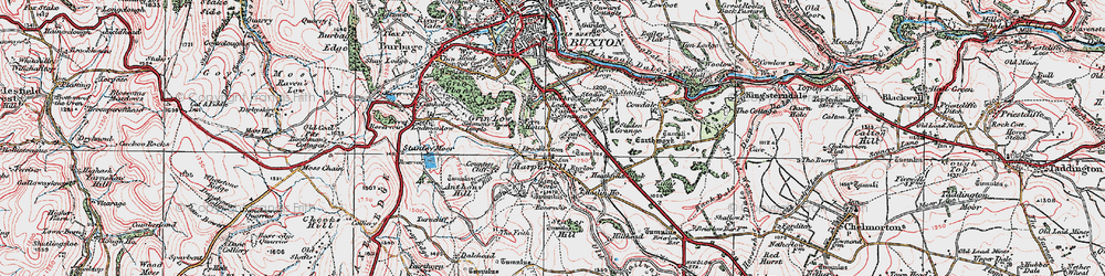 Old map of Harpur Hill in 1923