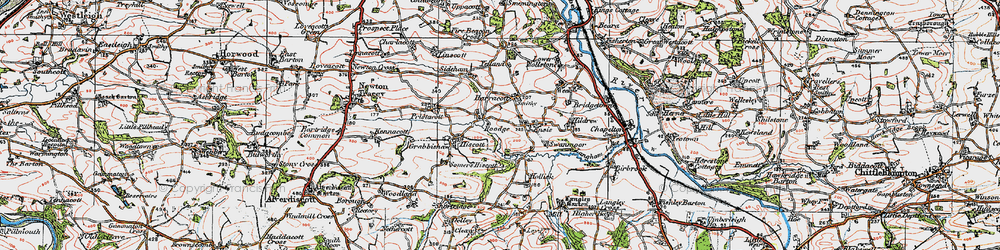 Old map of Harracott in 1919