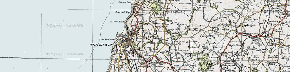Old map of Harras in 1925