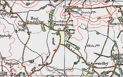 Old map of Harrington in 1923