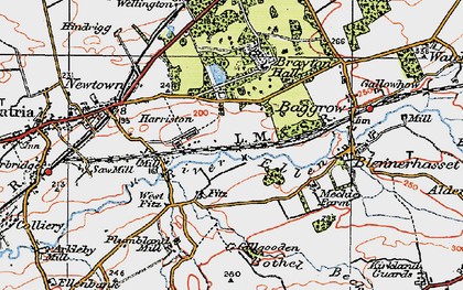Old map of Harriston in 1925