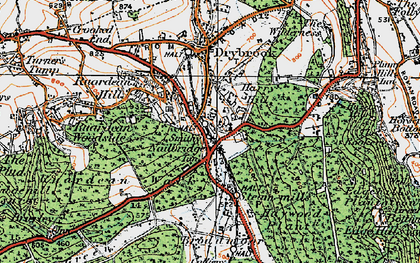 Old map of Harrow Hill in 1919