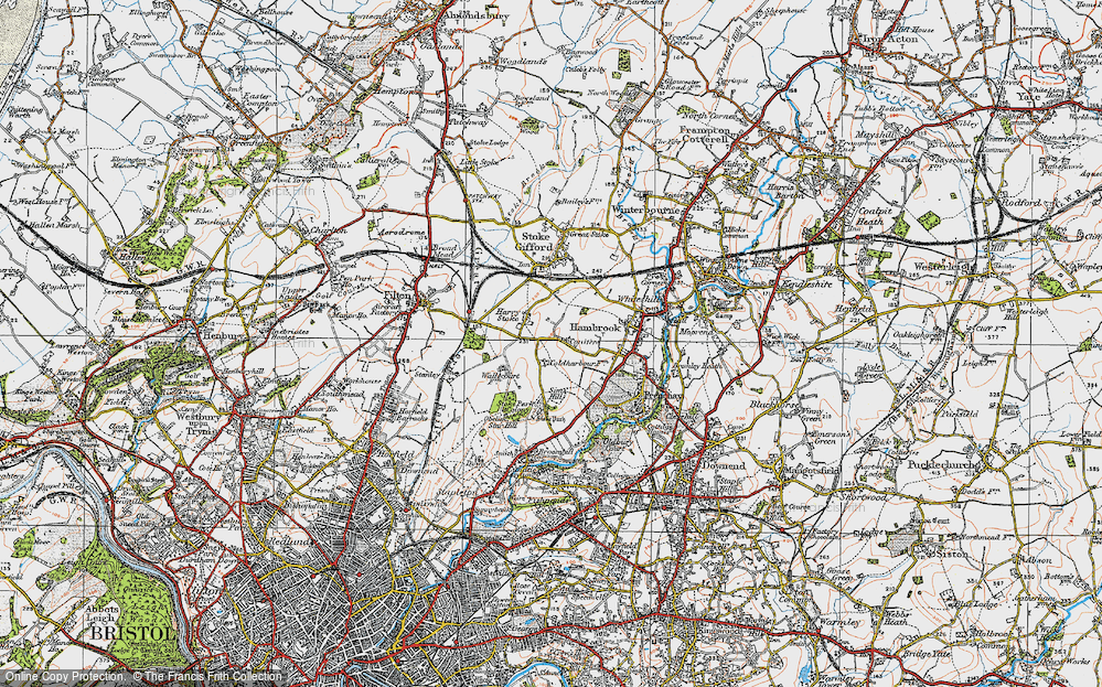 Old Map of Harry Stoke, 1919 in 1919