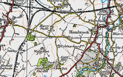 Old map of Harry Stoke in 1919