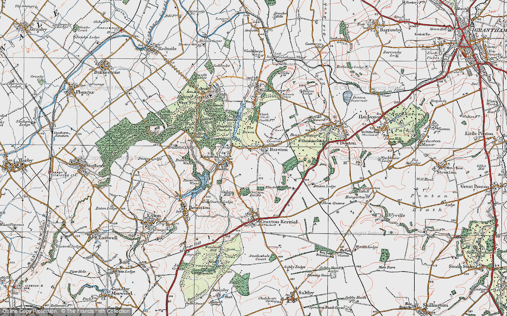 Old Map of Harston, 1921 in 1921