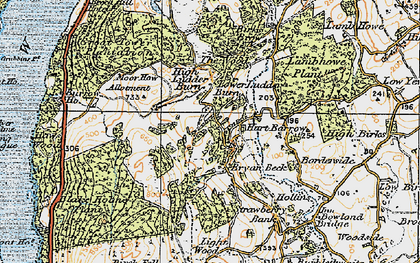 Old map of Blake Holme Plantation in 1925