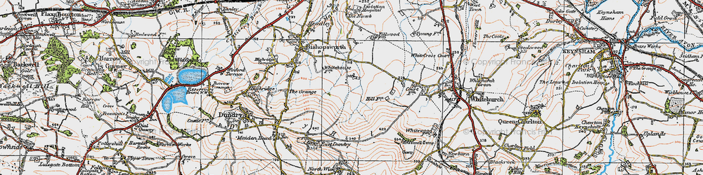 Old map of Hartcliffe in 1919