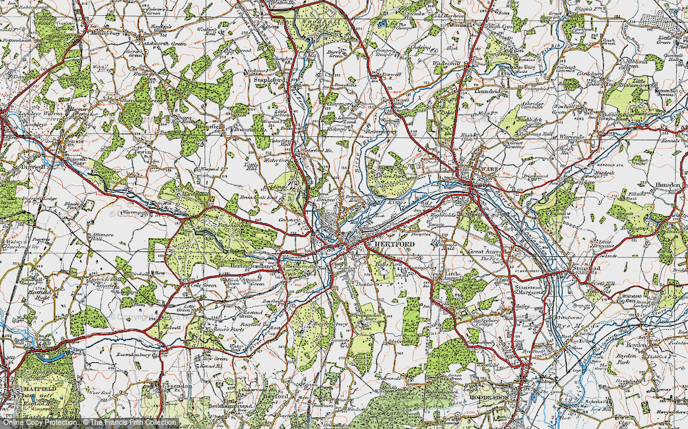 Old Map of Hartham, 1919 in 1919