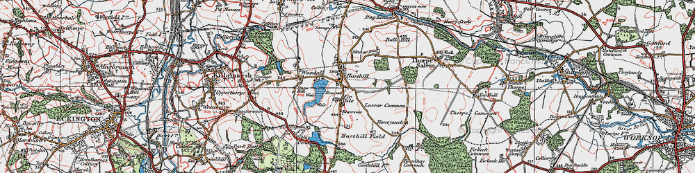 Old map of Bull Hill in 1923