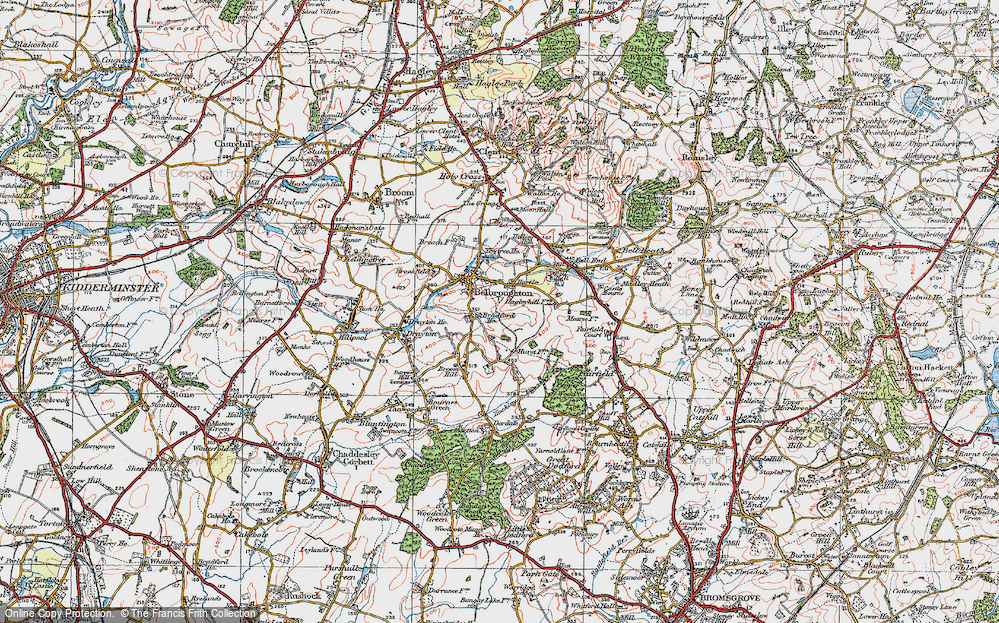 Old Map of Hartle, 1921 in 1921