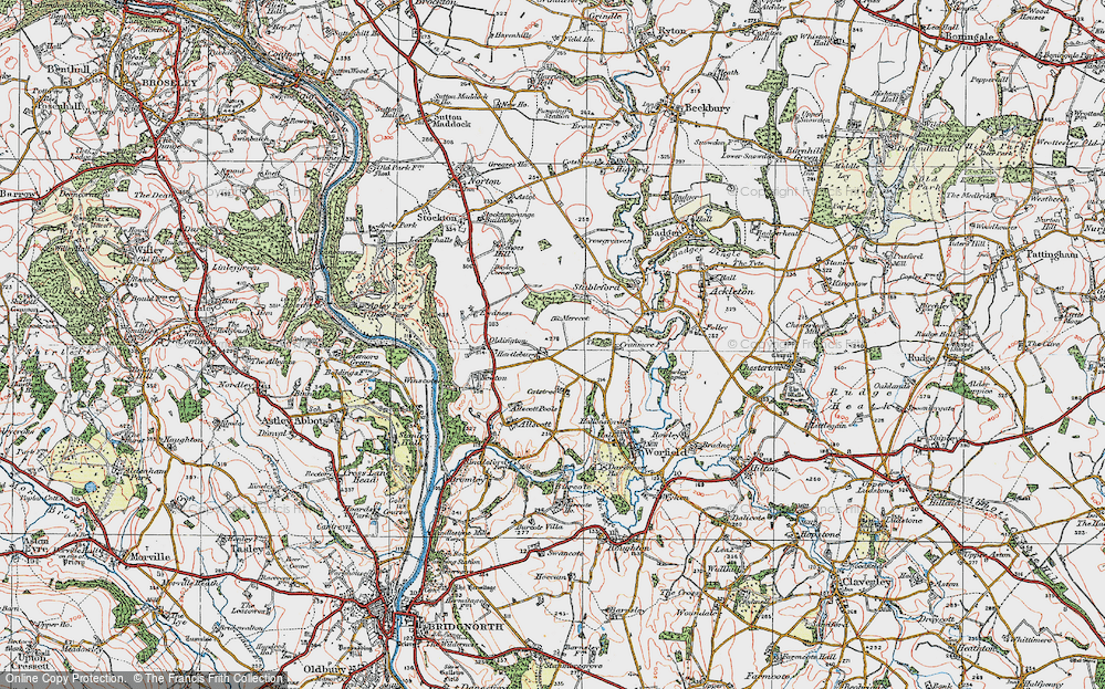 Old Map of Historic Map covering Patmarsh in 1921