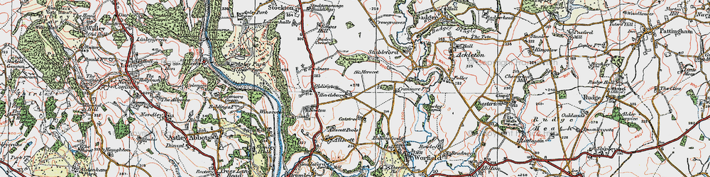 Old map of Patmarsh in 1921