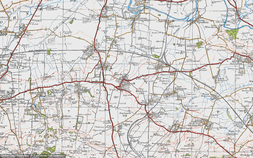 Old Map of Harwell, 1919 in 1919
