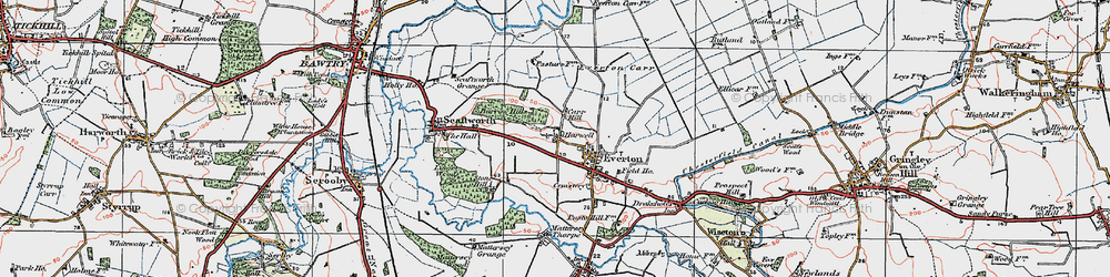 Old map of Harwell in 1923