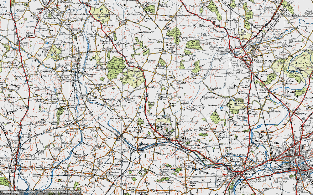 Old Map of Haseley Green, 1919 in 1919