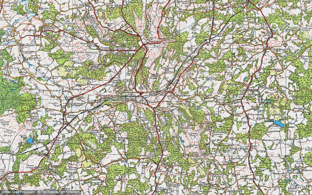 Old Map of Haslemere, 1919 in 1919
