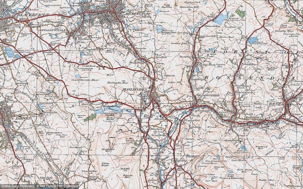 Old Map of Haslingden, 1924 in 1924