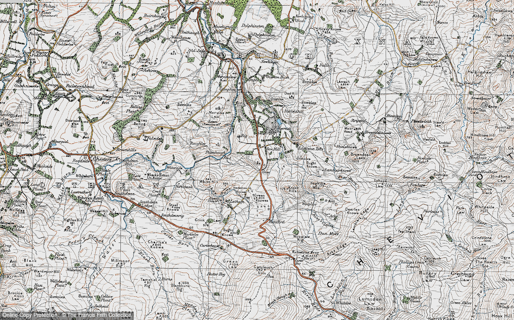 Old Map of Hass, 1926 in 1926