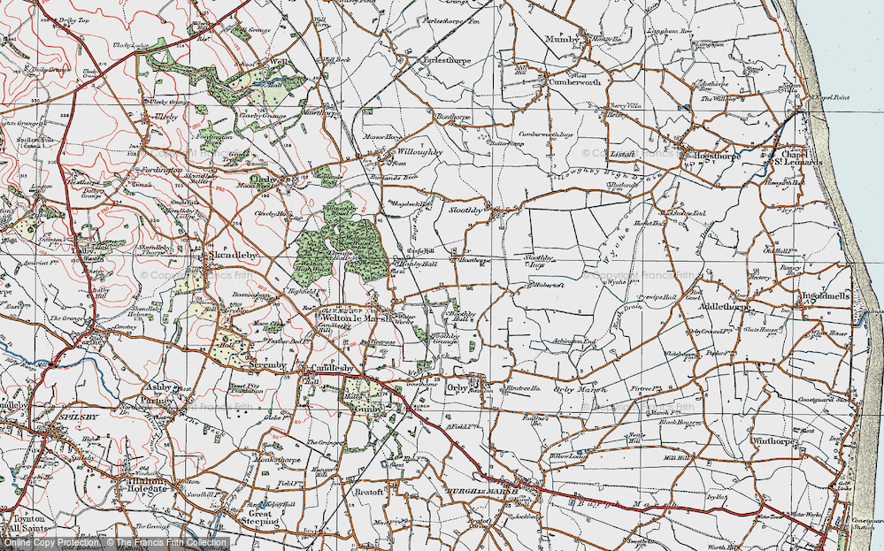 Old Map of Hasthorpe, 1923 in 1923