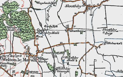 Old map of Boothby Grange in 1923