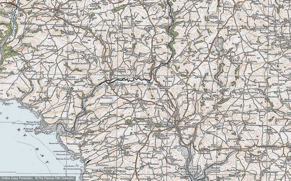 Old Map of Hatch, 1919 in 1919