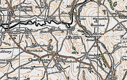 Old map of Hatch in 1919