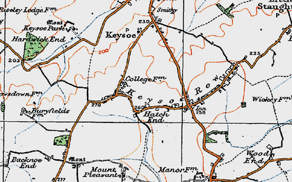 Old map of Hatch End in 1919