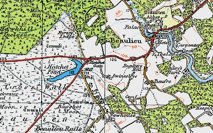 Old map of Hatchet Gate in 1919
