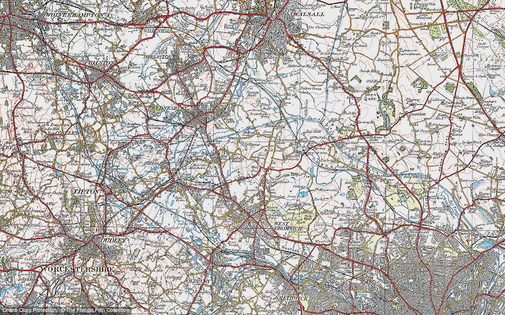 Old Map of Hateley Heath, 1921 in 1921