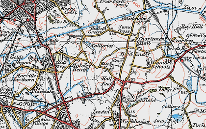 Old map of Hateley Heath in 1921