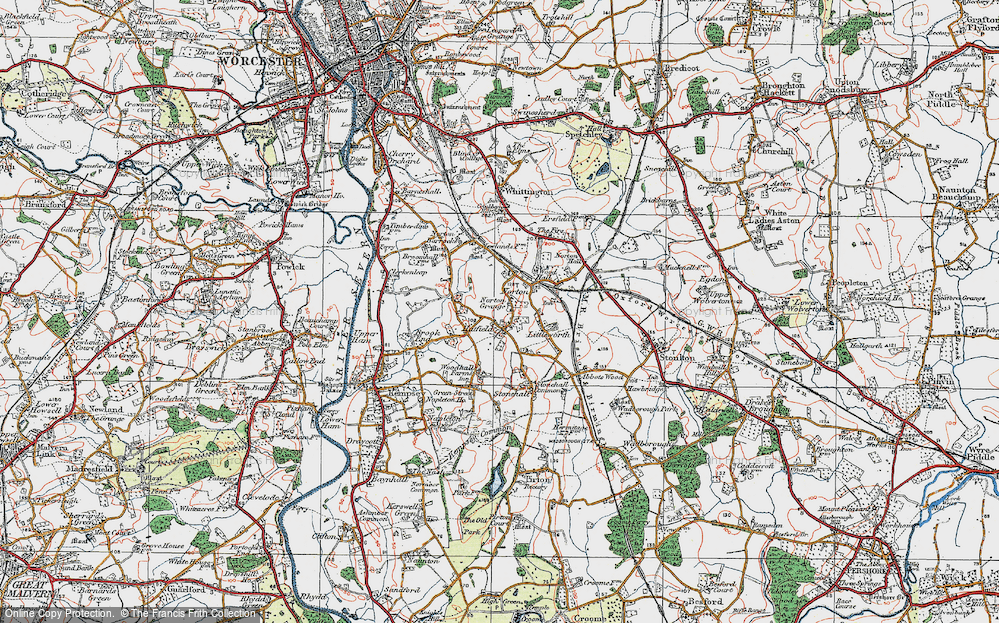 Old Map of Hatfield, 1920 in 1920