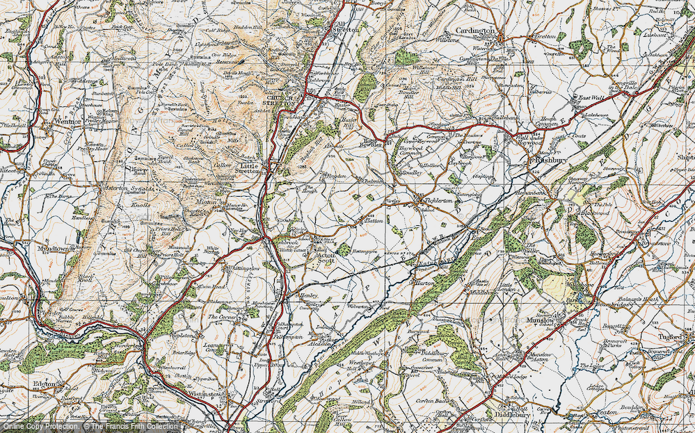 Old Map of Hatton, 1920 in 1920