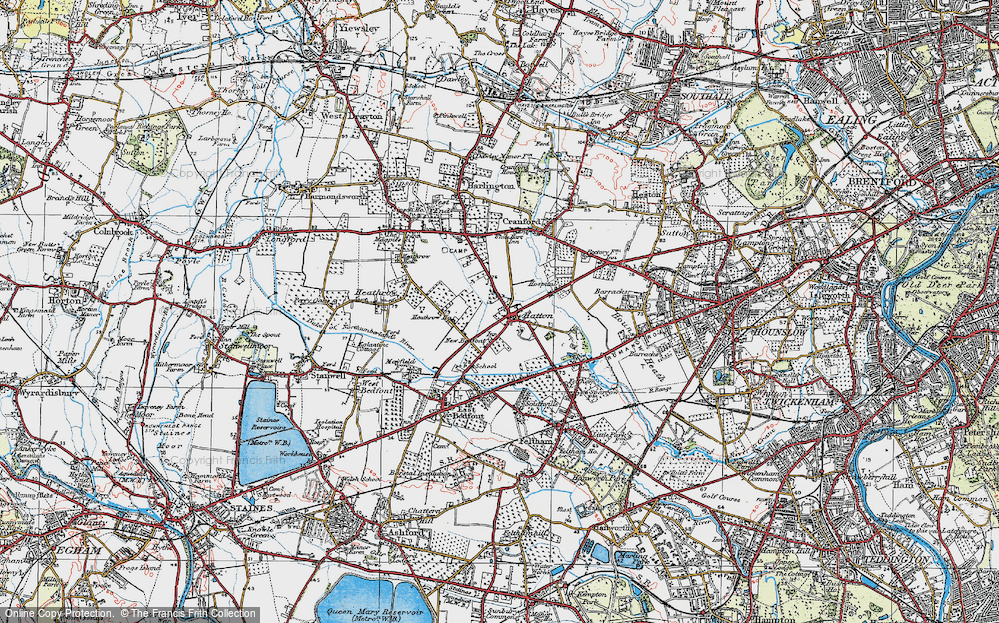 Old Map of Hatton, 1920 in 1920