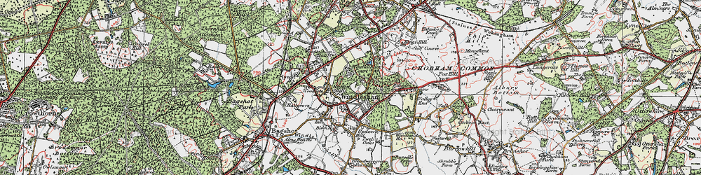 Old map of Windlesham Hall in 1920