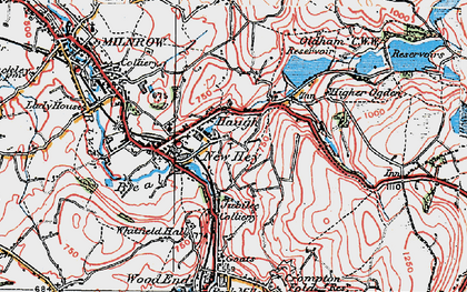 Old map of Haugh in 1924