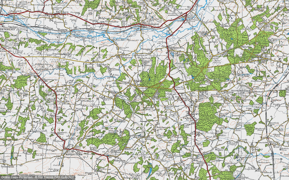 Old Map of Haughurst Hill, 1919 in 1919